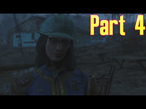 Fallout 4 Gameplay Walkthrough Part 4 - Satellite Station Olivia and the Mysterious Stranger