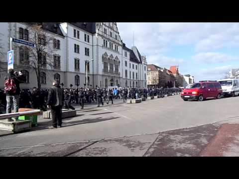 Polizeieinsatz zum Fußballspiel HFC gegen Hansa Rostock