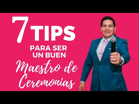 7 tips para ser un buen Maestro de ceremonias / Host /Roberto Diaz / Master of Ceremonies/ Ecuador