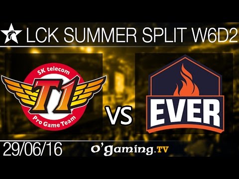 SKT T1 vs ESC Ever - LCK Summer Split 2016 - W6D3