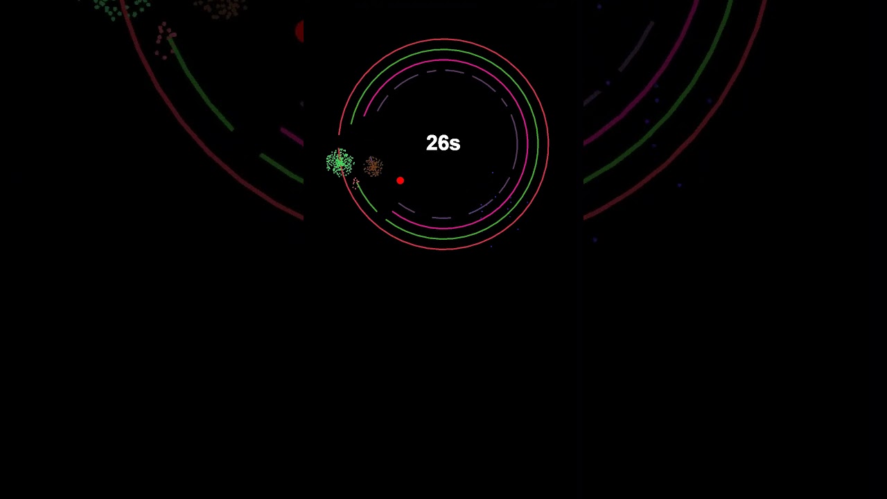 Ball Bouncing Simulation | 40 Seconds to Escape | Bouncing Balls Escape Satisfying Animation