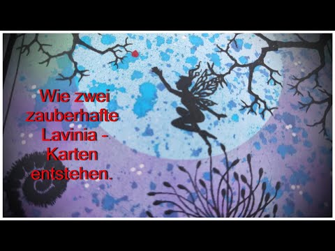 Wie zwei zauberhafte Lavinia Karten entstehen - Hintergrund mit der Gelli Plate - schnell & einfach