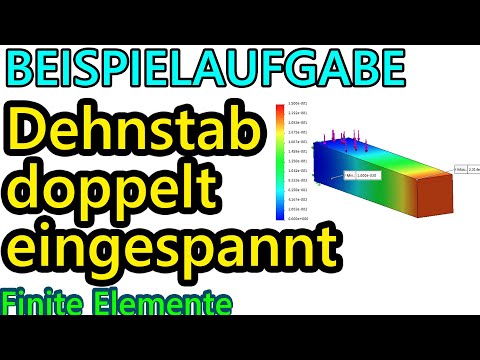 Beispiel: Eingespannter Dehnstab - FINITE ELEMENTE