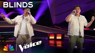 17-Year-Old Garcia Twins Steal Hearts with One Direction&#39;s &quot;Story of My Life&quot; | Voice Blinds | NBC