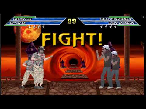 DOSE DUPLA SEU MADRUGA CHAVES E KIKO E MADRUGUINHA CHAVINHO E FREDERICO NO MORTAL KOMBAT MUNGE ...