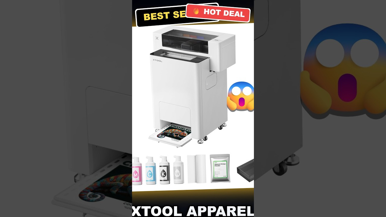 xTool Apparel Printer Plus Bundle with Shaker Oven Unboxed: 14'' A3 DTF Printer Worth It? review video