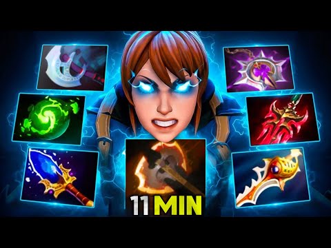 11 Min Battle Fury Marci + Divine One Shot Everyone | Dota 2 Pro Gameplay