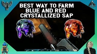 ARK EXTINCTION - Best way to farm Blue & Red Crystallized Sap