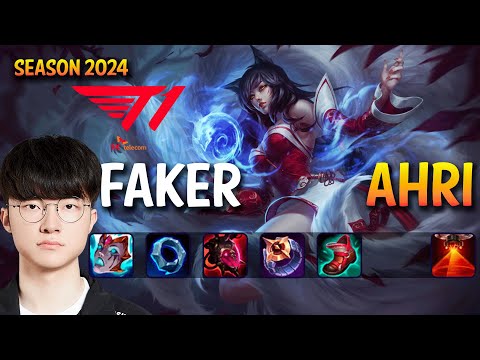 T1 Faker AHRI vs ORIANNA Mid - Patch 14.5 KR Ranked CHALLENGER | lolrec