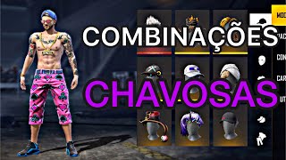 MELHORES COMBINAES COM ROUPAS DE FREE FIRE - COMBINAES CHAVOSAS PRO PLAYER