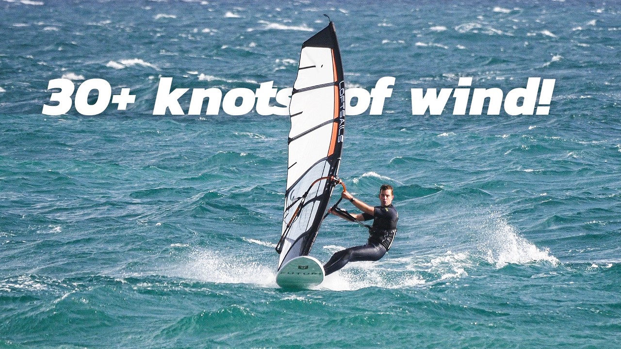 Christopher Achieves 37.4 km/h in Challenging Windsurfing Conditions
