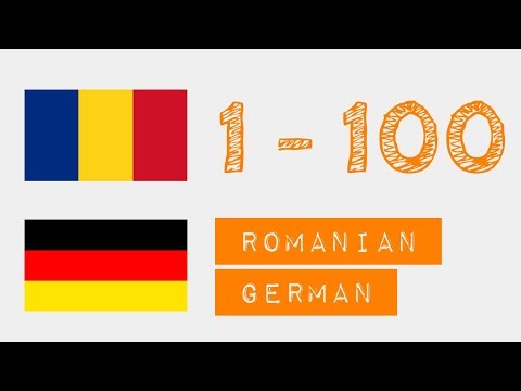 Zahlen von 1 bis 100 auf  - Rumänisch - Deutsch