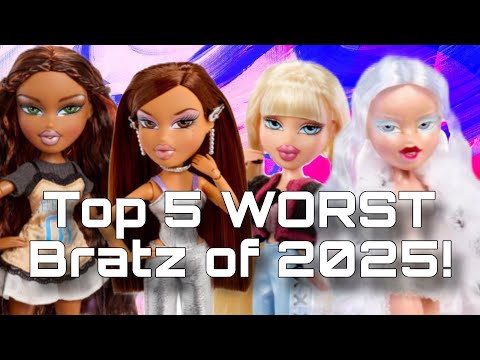 RANKING MY TOP 5 LEAST FAVORITE BRATZ DOLLS OF 2025! Tier lists with Lizzie 