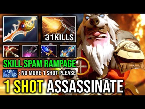 WTF 1 Shot Assassinate Unlimited Skill Spam Rampage Khanda Daedalus Sniper Deleted Counter Dota 2