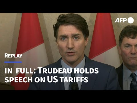 Video Thumbnail: IN FULL: Trudeau holds press conference following US tariff implementation