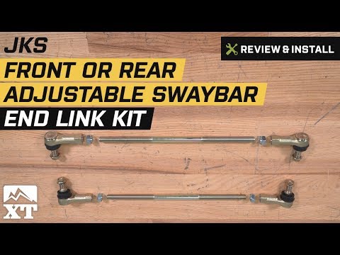 Jeep Wrangler JKS Front Or Rear Adjustable Swaybar End Link Kit (2007-2018 JK) Review & Install