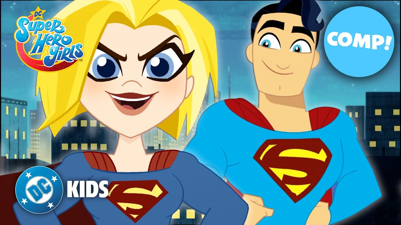 ⚡ SUPER COUSINS! Superman + Supergirl Team-Ups! 🦸‍♂️🦸‍♀️ | DC Super Hero Girls | @dckids​