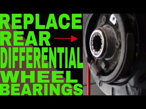 HOW TO REPLACE YOUR REAR DIFFERENTIAL WHEEL BEARINGS ( 2004 CHEVY AVALANCHE)