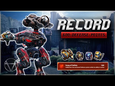 [WR] 🔥 WORLD RECORD? +600 Defense Points HELLBURNER w/ Armadillo – Mk3 Gameplay | War Robots