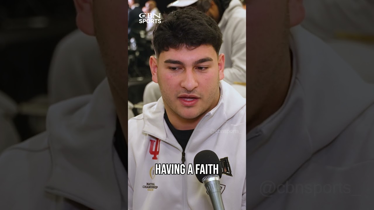 Indiana Hoosiers DL Mario Landino leans on God through the mental and physical battles of football.