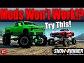 WHY WON'T MY MODS WORK!? The Absolute Basics of SnowRunner Console Mods