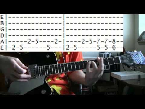 Steve Miller Band Keep On Rockin Me Guitar Lesson with Chords and TAB Tutorial