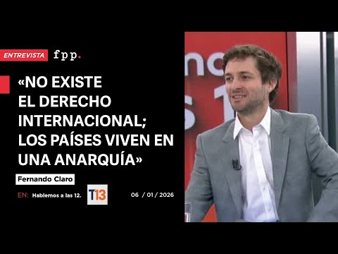 Fernando Claro on "Let's Talk at 12" on T13: Maduro and the international political scene