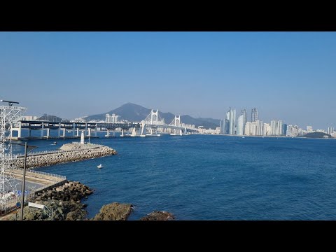 Passeio a pé na Coreia - Parque Igidae em Yongho-dong, Nam-gu, Busan