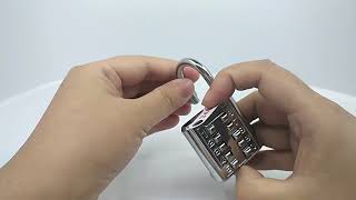 Security Password Padlock 10Digit PushButton Combination Lock Zinc Alloy Drawer Travel Suitcase lock