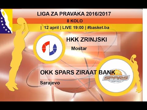HKK Zrinjski - OKK Spars Ziraat Bank | Liga za prvaka | 8. kolo | LIVE 19:00