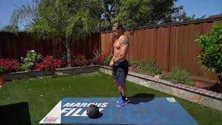 Single Leg Cross Body Cone Touch to Cross Body Lunge exercise video thumbnail