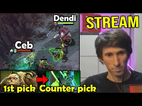 Dendi Pudge Stream : First Pick Carry Pudge vs CEB Counter Pick - Who is the real BOSS?