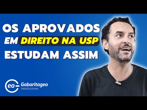 Os aprovados em Direito na USP fizeram isso....o vestibular da Fuvest ficou fácil