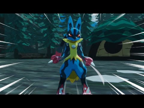 Trying to catch a Mega Evolved Lucario....