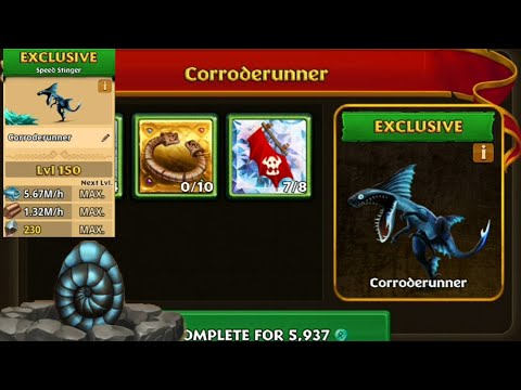 CORRODERUNNER - Titan Mode Max Level 150 | New Exclusive Speed Stinger | Dragons: Rise Of Berk