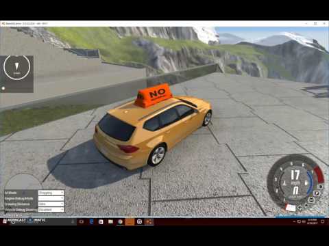 BeamNG Drive Cars Crashing Down Stairs!