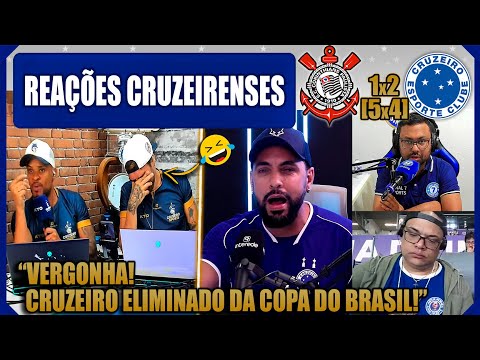 REAÇÕES CRUZEIRENSES - CORINTHIANS 1(5)x(4)2 CRUZEIRO - ELIMINADO DA COPA DO BRASIL! VAMOS RIR!
