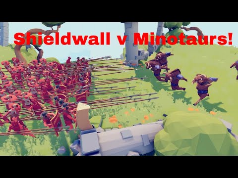 [TABS Short Clips] Shieldwall v Minotaurs! - Totally Accurate Battle Simulator