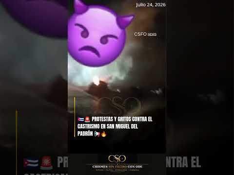 🇨🇺🚨 PROTESTAS Y GRITOS CONTRA EL CASTRISMO EN SAN MIGUEL DEL PADRÓN 📢🔥