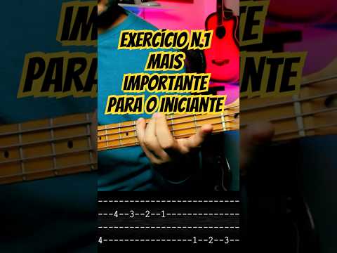 Exercício nº1 e mais Importante para o INICIANTE no Baixo #auladebaixo