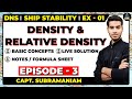 Density Relative Density Part 3 Exercise 1 Ship Stability Capt H Subramanyam