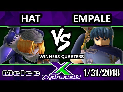 S@X 239 Melee - Hat (Sheik) Vs. Empale (Marth) - Smash Melee Winners Quarters - SSBM