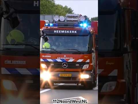 SL 12-2160 #brandweer Heemskerk naar een grote brand in #Amsterdam #feuerwehr #einsatz #Fire