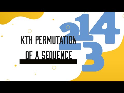 DSA-4.7 (Next Permutation/ Kth permutation of a number)