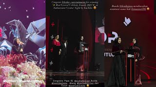 Download lagu LIVE LESTI KEJORA ANGKAT PIALA KATAGORI MOST VIEWED CELEBRITY FAMILY 2025, RIZKYY BILLAR BANGGA mp3