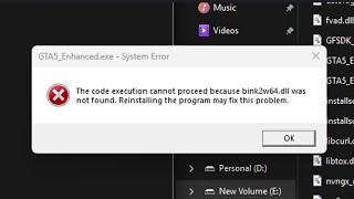 How to Fix GTA 5 Enhanced System Error (bink2w64.dll Not Found)