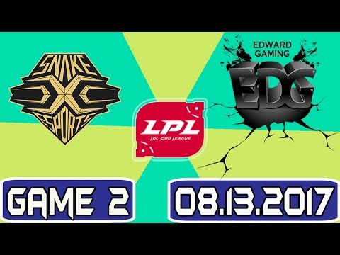 SS vs EDG game 2 Highlights | LPL Summer 2017 W9D4 | Snake Esports vs Edward Gaming
