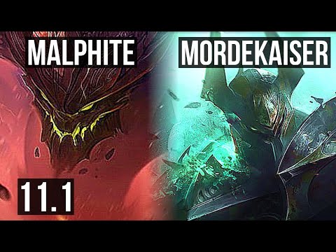 MALPHITE vs MORDEKAISER (TOP) | 7/0/4, 67% winrate, Godlike | BR Diamond | v11.1