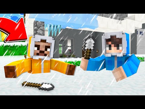 AİLEMİN EVİ KAR FIRTINASINDA GÖMÜLDÜ 😱 - Minecraft