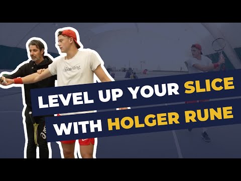 Full slice lesson with Holger Rune and Patrick Mouratoglou